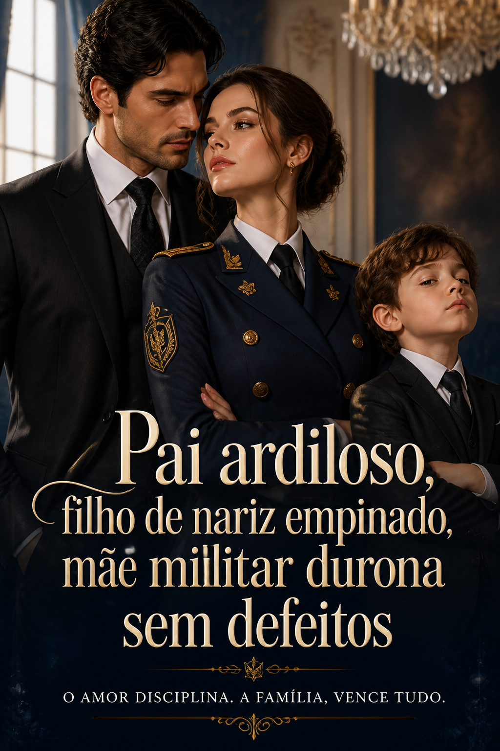 Pai ardiloso, filho de nariz empinado, mãe militar durona sem defeitos